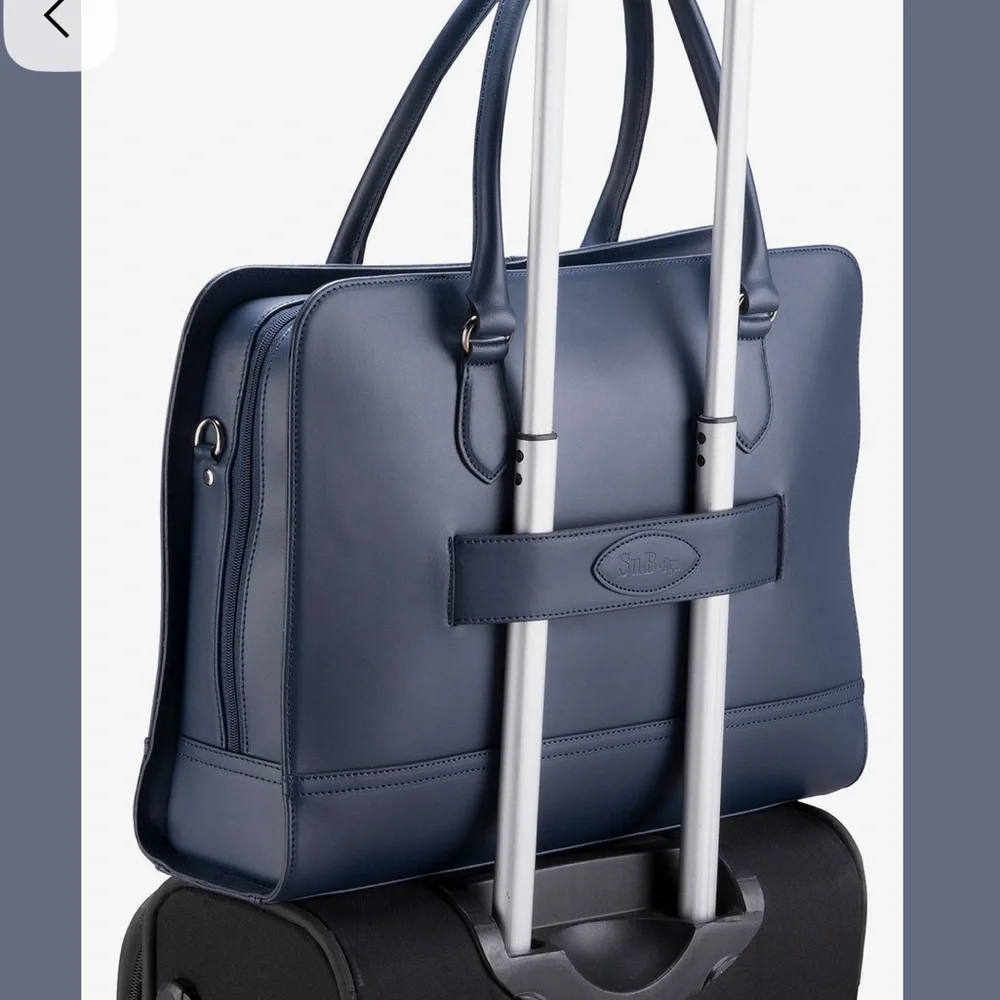 Su.B. dgn Leather Briefcase